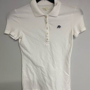 White polo button down
